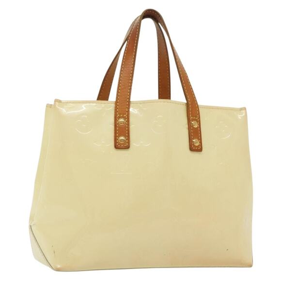 LOUIS VUITTON Monogram Vernis Reade PM Hand Bag Perle M91336 - Picture 1 of 16